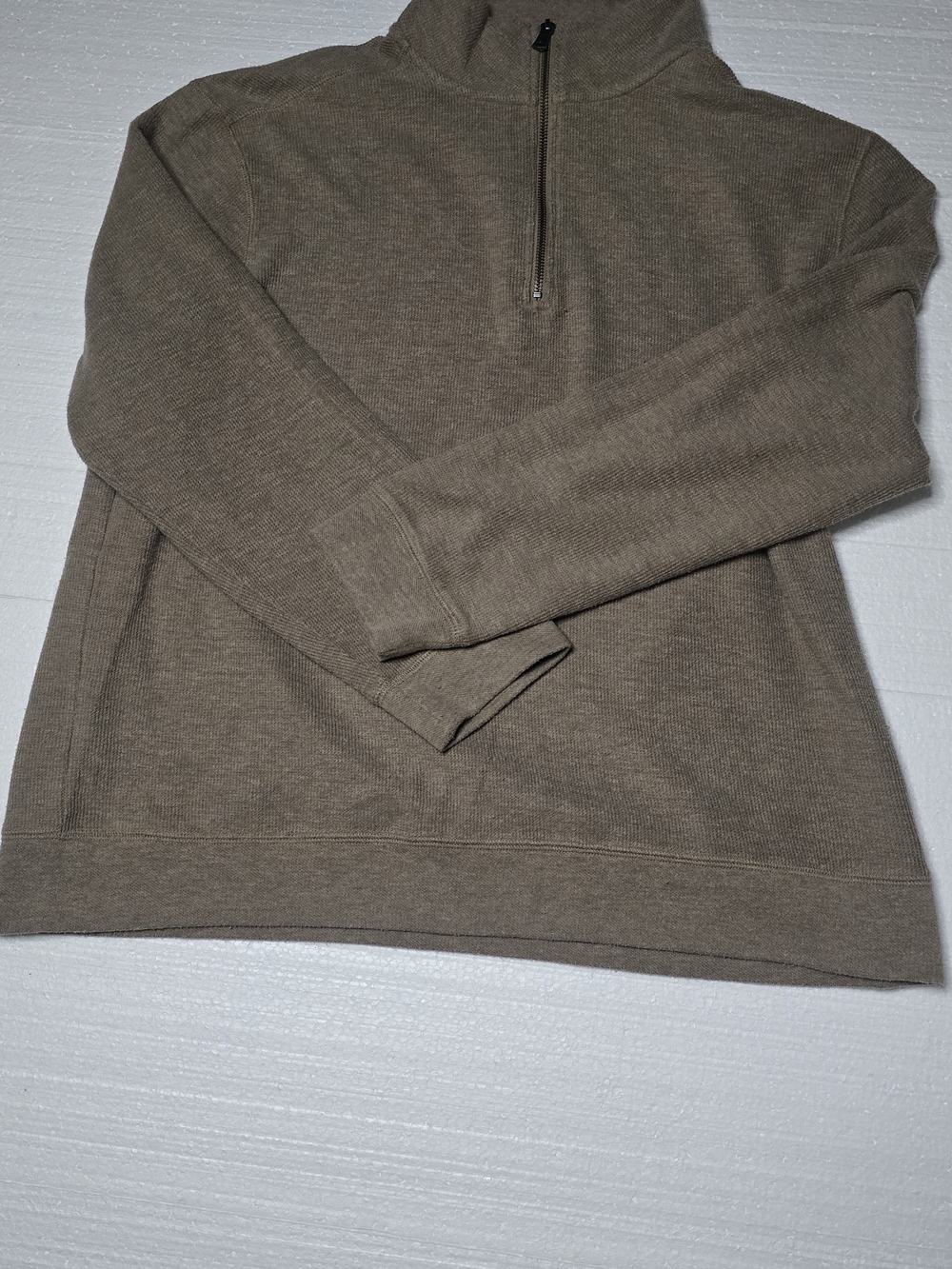 Banana Republic Men's Half-Zip Sweater in Taupe
